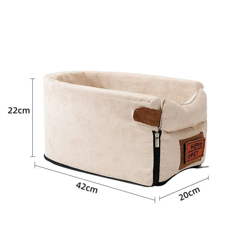 Car pet mat dog house 42x20x22cm oval beige colour for cats and small dogs