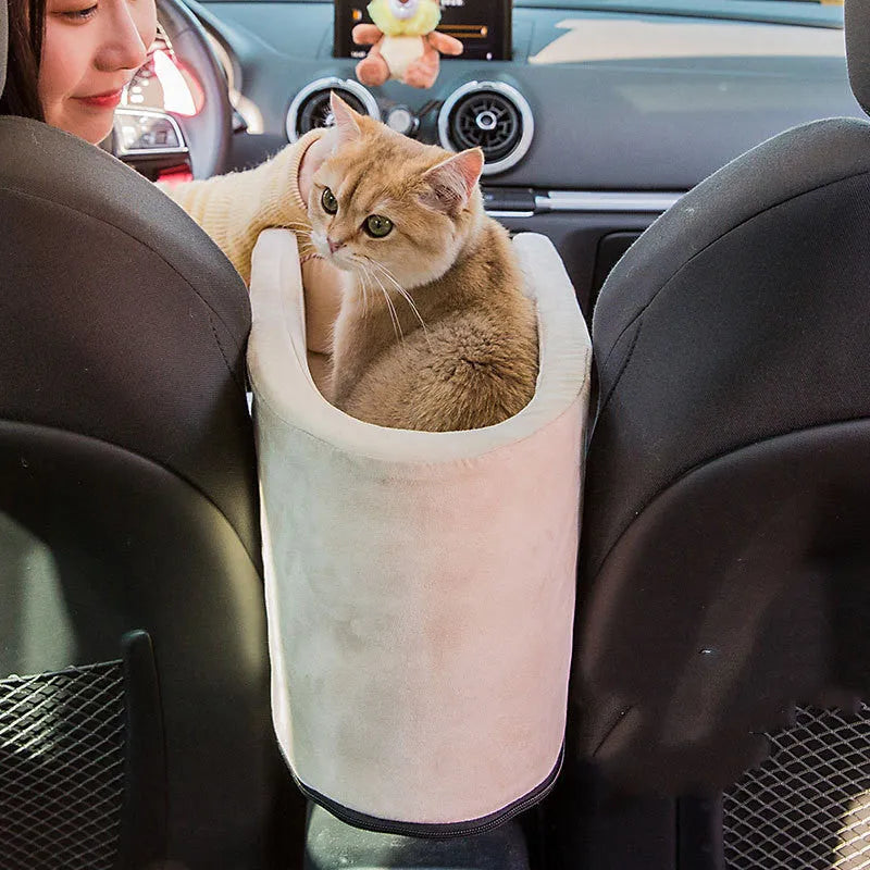 Car pet mat dog house 42x20x22cm oval beige colour for cats and small dogs