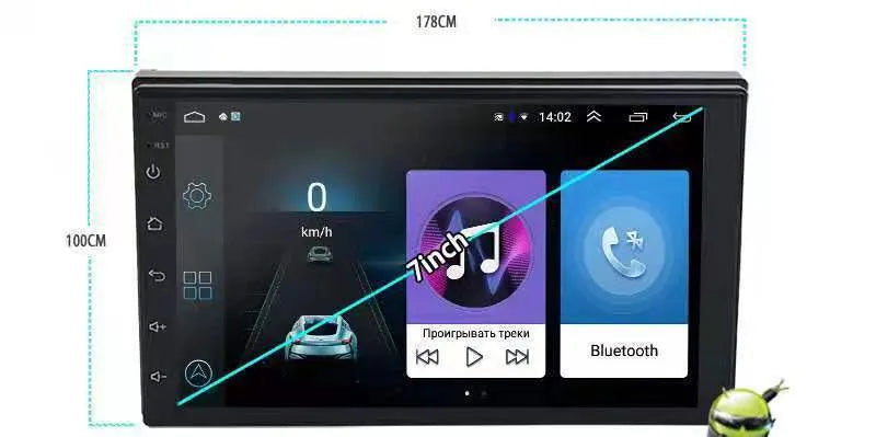 Black 10-inch rotating screen car navigator for GM vehicles with Android system