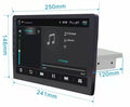 Black 10-inch rotating screen car navigator for GM vehicles with Android system