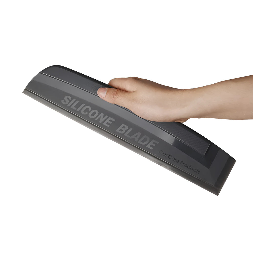 Dark grey and black silicone car glass wiper blade for windscreen cleaning