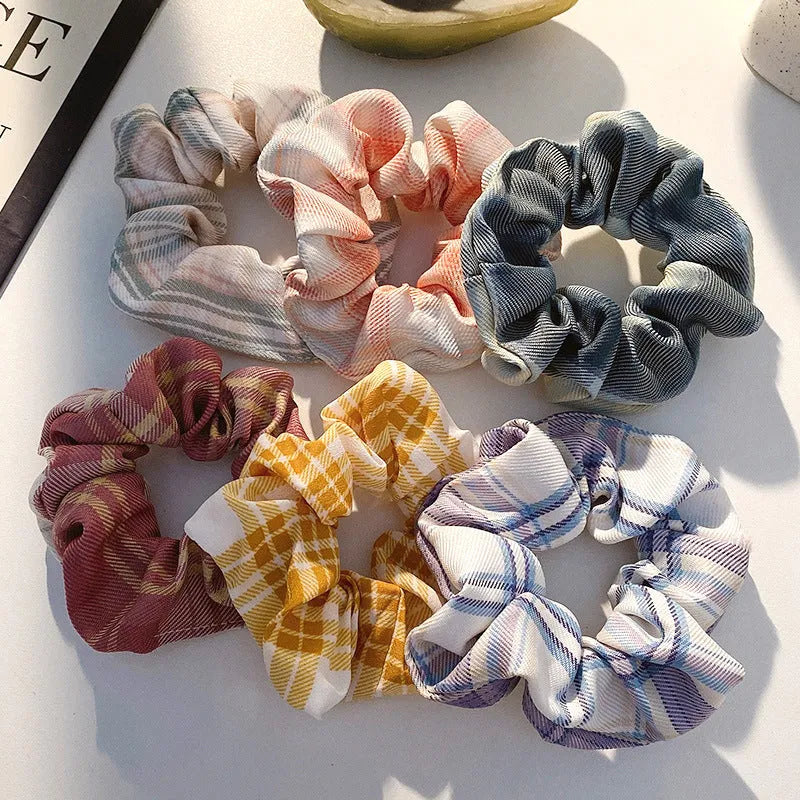 Children's hair accessories set with hair rings and head ropes in autumn colours