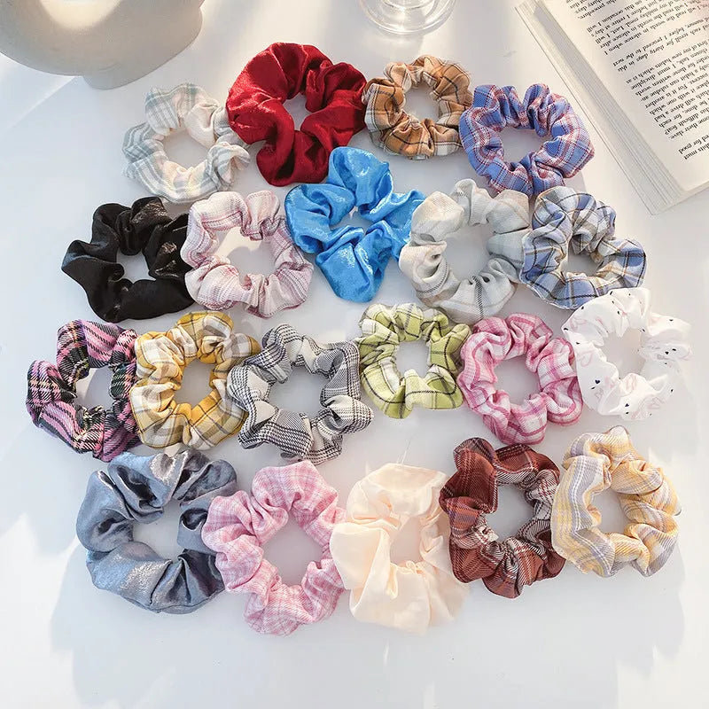 Children's hair accessories set with hair rings and head ropes in autumn colours