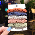 Children's hair accessories set with hair rings and head ropes in autumn colours