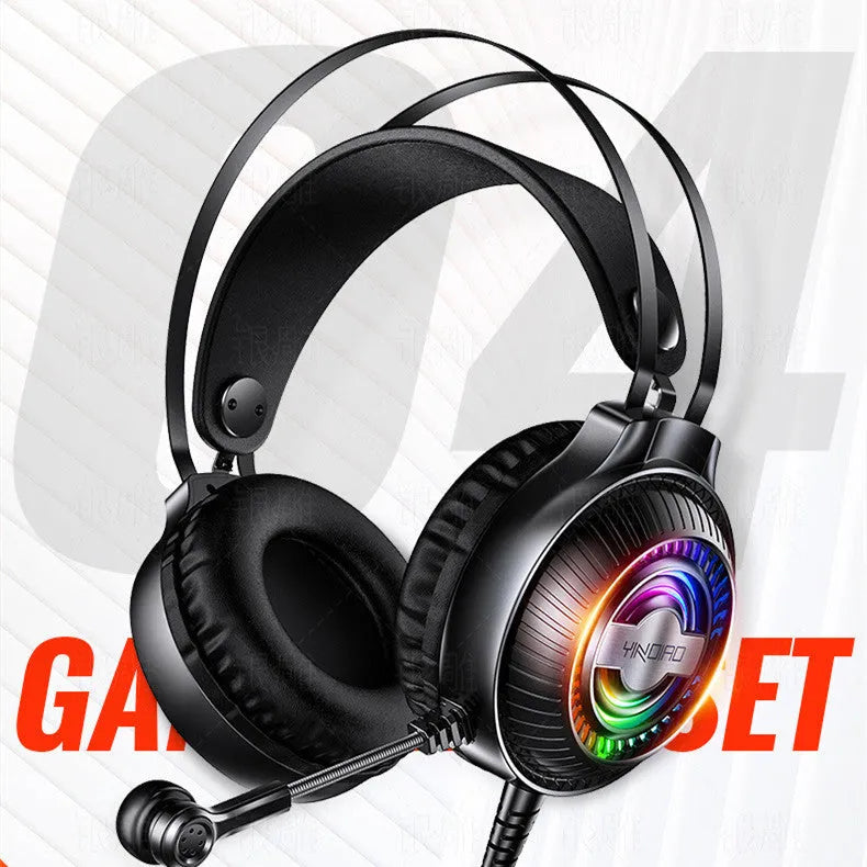 Black or white wired PC computer headset with microphone, 3.5mm plug, and over-ear design with protein earmuffs.
