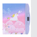 Children's lockable codebook diary with Korean cartoon cover featuring colourful space scene