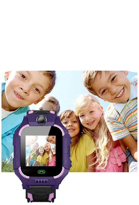 Z6 Q19 children's smart watch with GPS positioning and 1.44-inch touchscreen in green colour
