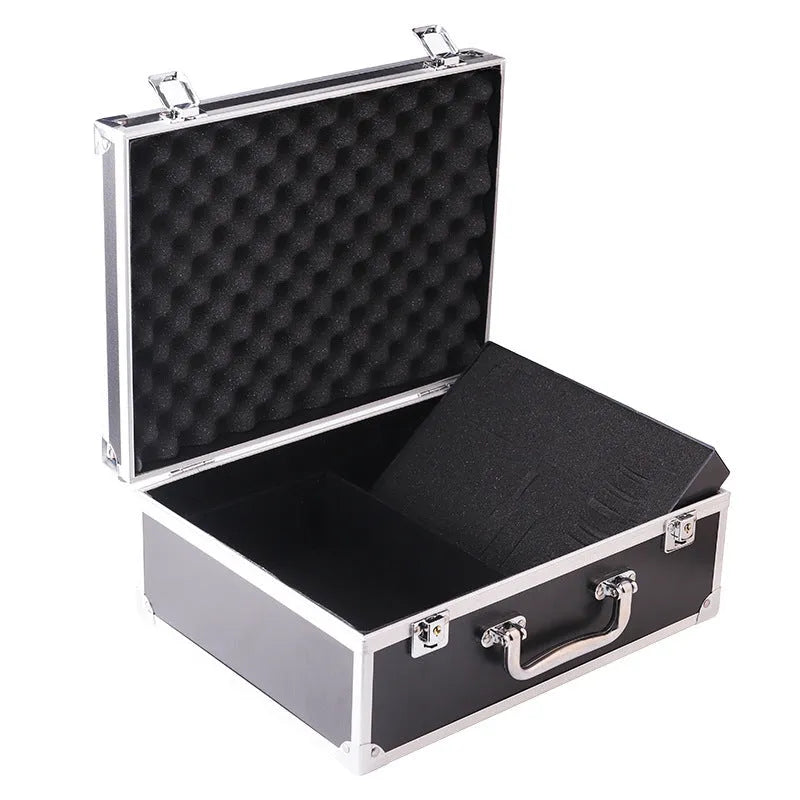 Rongtian black or silver aluminium alloy tattoo equipment storage box for studio organisation
