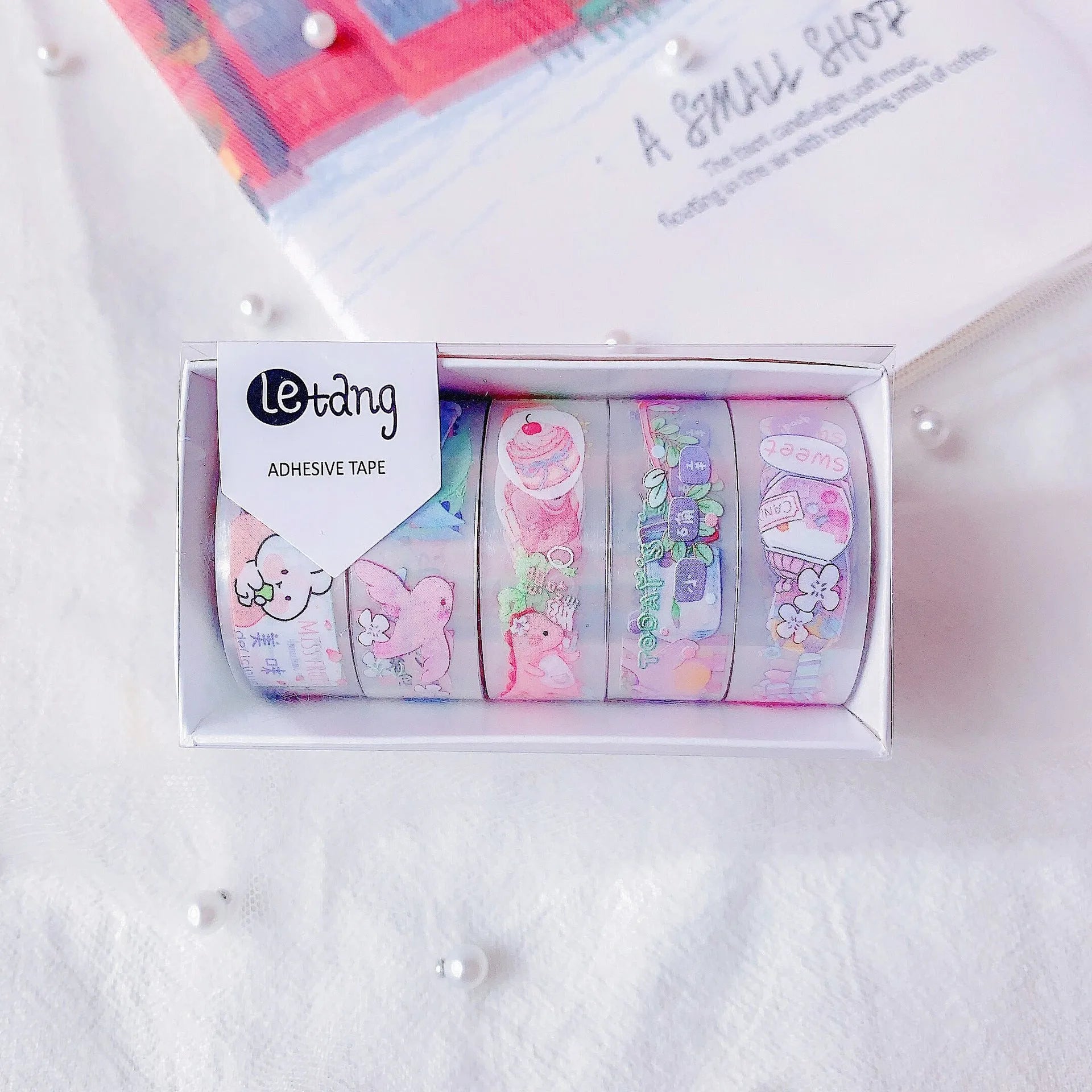 Creative washi paper tape 1.5cm cartoon aesthetic college style DIY decor