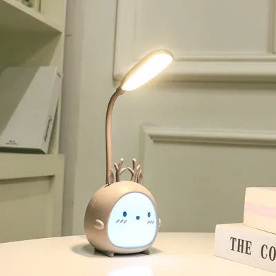 Special bedside night light with ABS shade, USB LED, compact 7.3x11x21 cm, for studying in female student dormitory