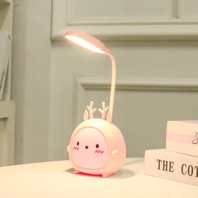 Special bedside night light with ABS shade, USB LED, compact 7.3x11x21 cm, for studying in female student dormitory