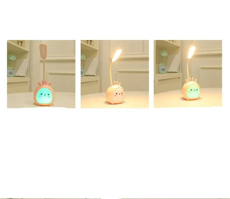 Special bedside night light with ABS shade, USB LED, compact 7.3x11x21 cm, for studying in female student dormitory