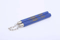 Red, blue, yellow, and black soft foam nunchakus with an iron chain, each stick 28cm long.