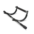 Black steel wall-mounted pull-up bar for home gym strength training