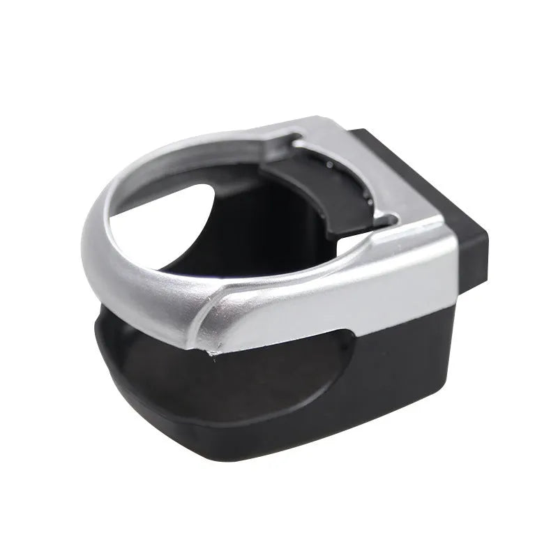 Aluminum alloy car water cup holder mounted on vehicle air vent, size 8.5 x 9.5 x 5.5 cm