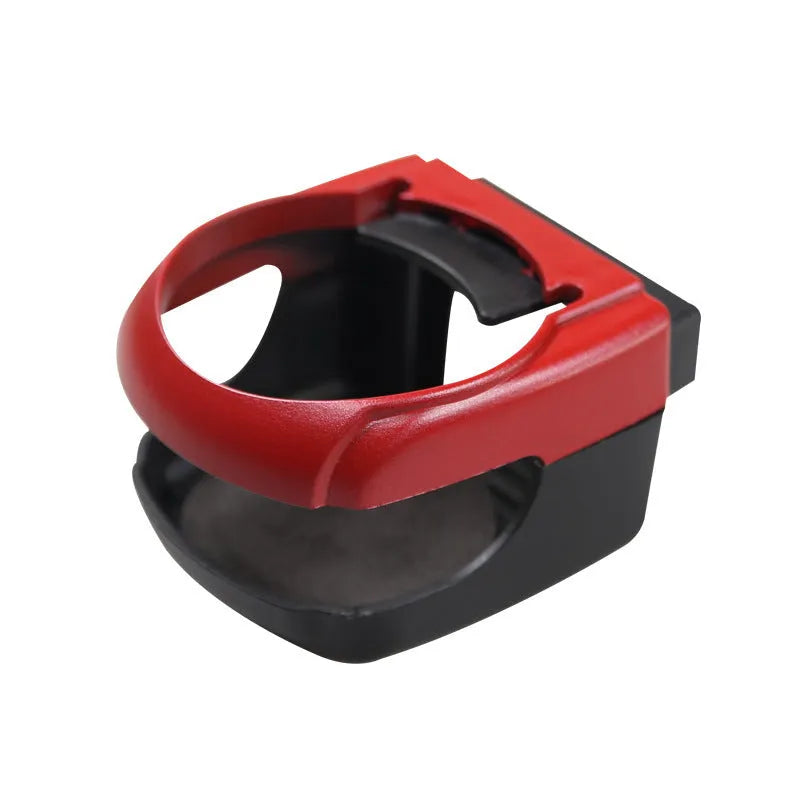 Aluminum alloy car water cup holder mounted on vehicle air vent, size 8.5 x 9.5 x 5.5 cm