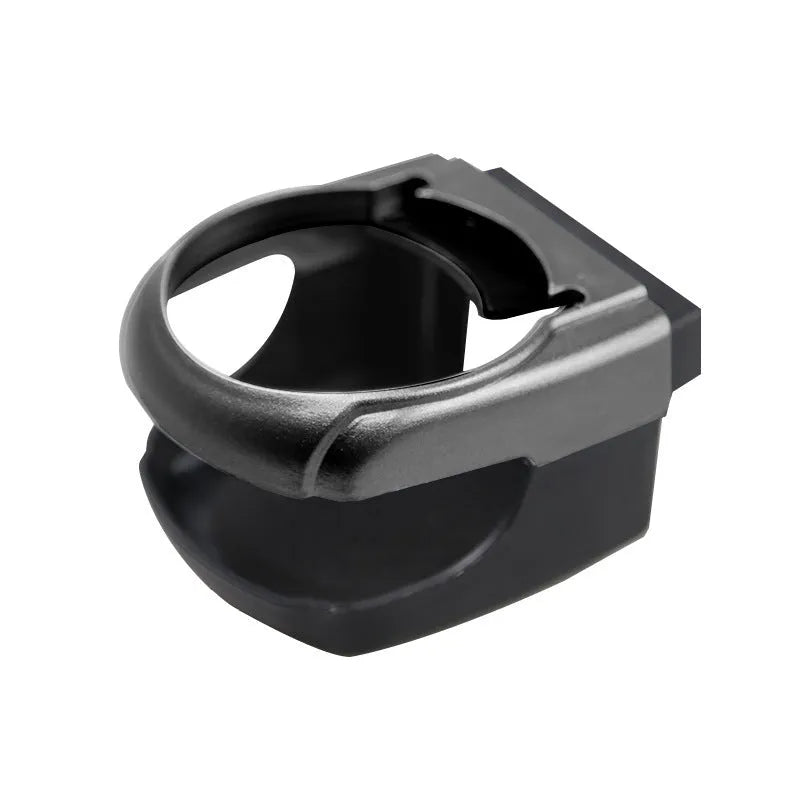 Aluminum alloy car water cup holder mounted on vehicle air vent, size 8.5 x 9.5 x 5.5 cm