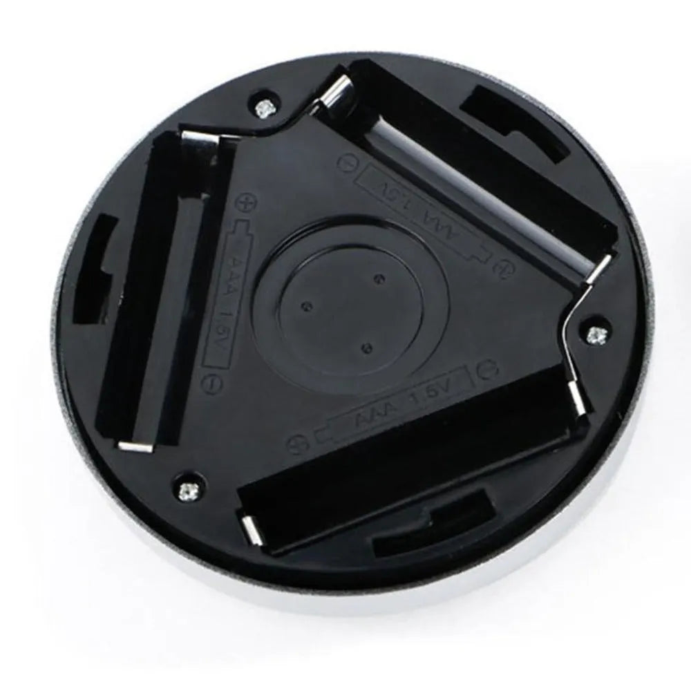 Silver wireless motion sensor night light with square PC plastic lampshade measuring 80mm