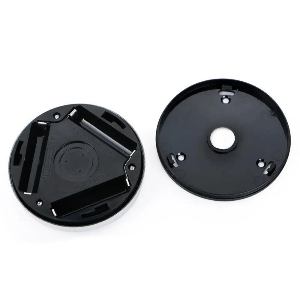 Silver wireless motion sensor night light with square PC plastic lampshade measuring 80mm