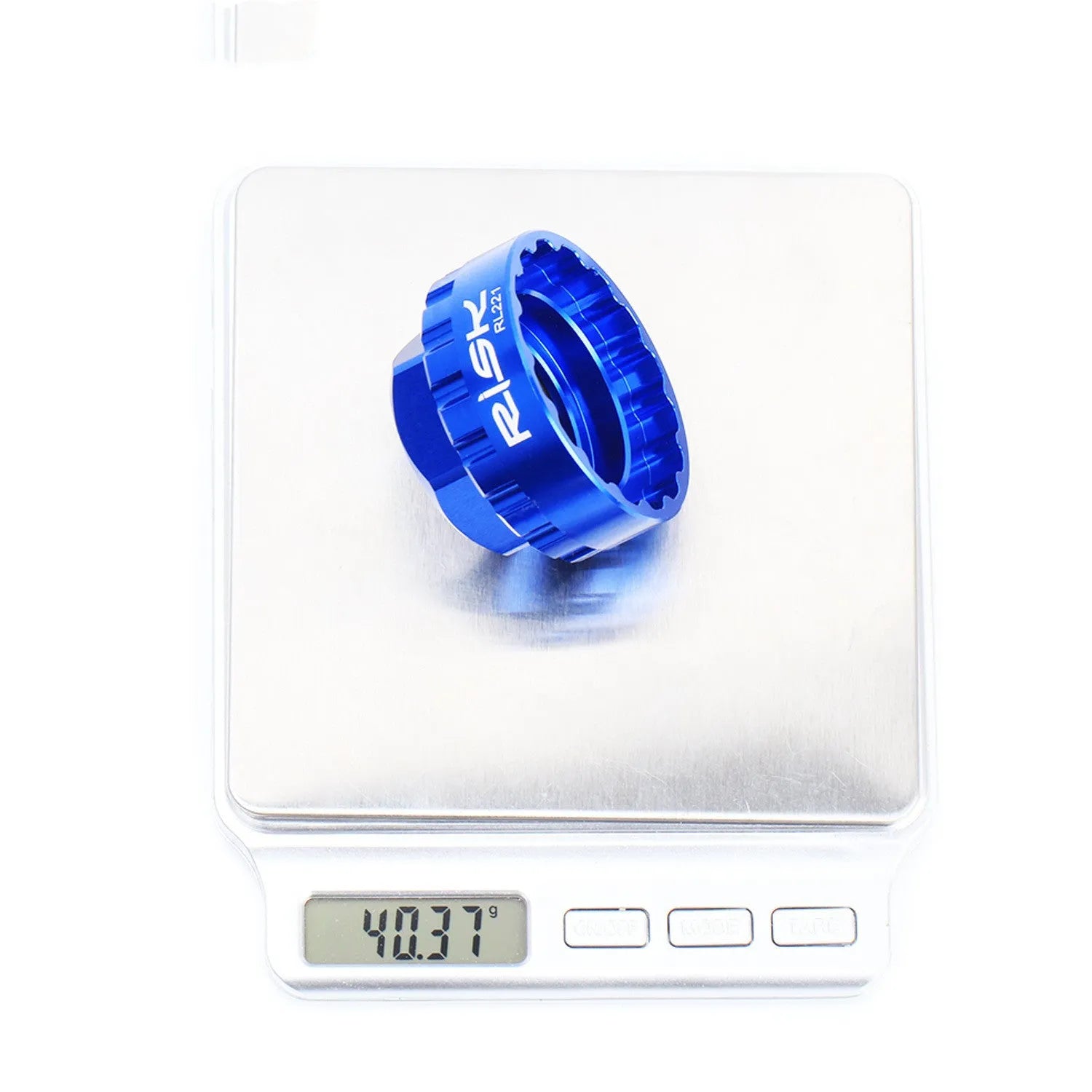 Blue aluminium alloy bicycle chain disc removal wrench for 12-speed direct mount applications