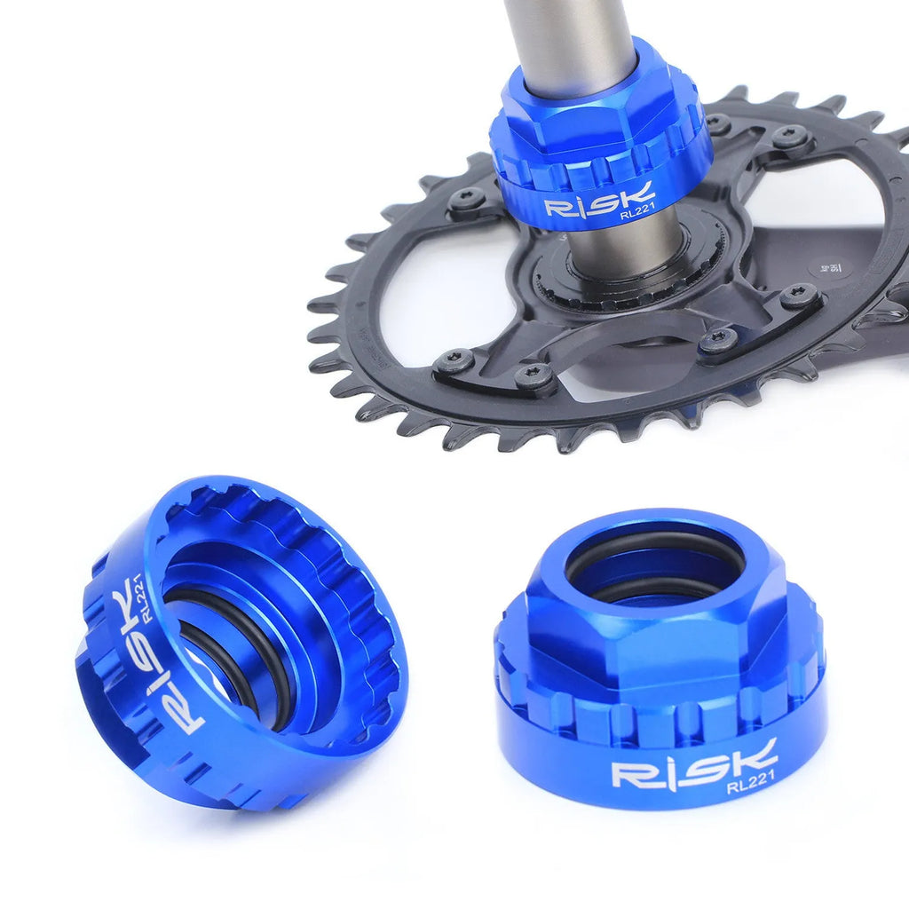 Blue aluminium alloy bicycle chain disc removal wrench for 12-speed direct mount applications