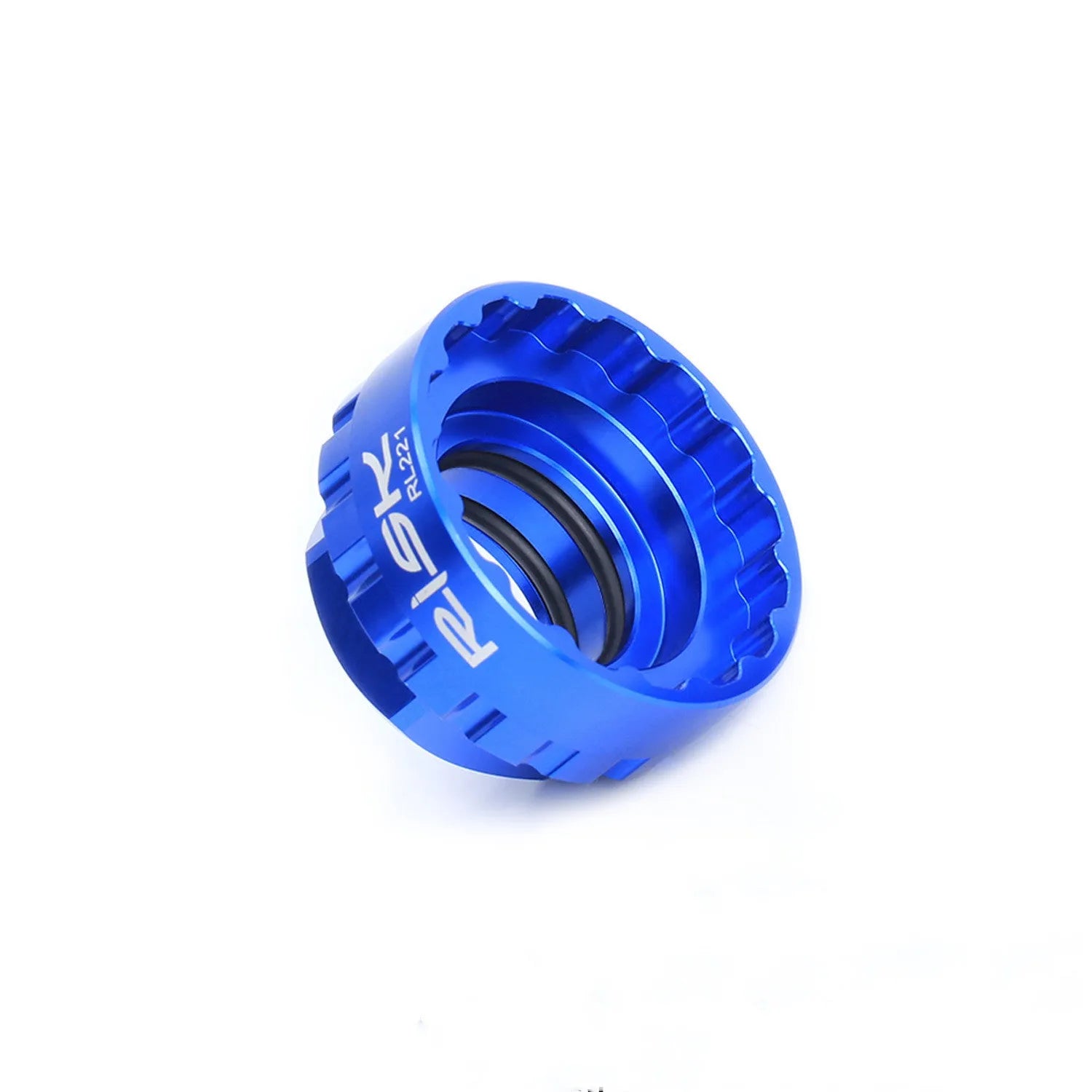 Blue aluminium alloy bicycle chain disc removal wrench for 12-speed direct mount applications