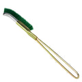 Green elbow nylon wire brush with metal handle for rust removal