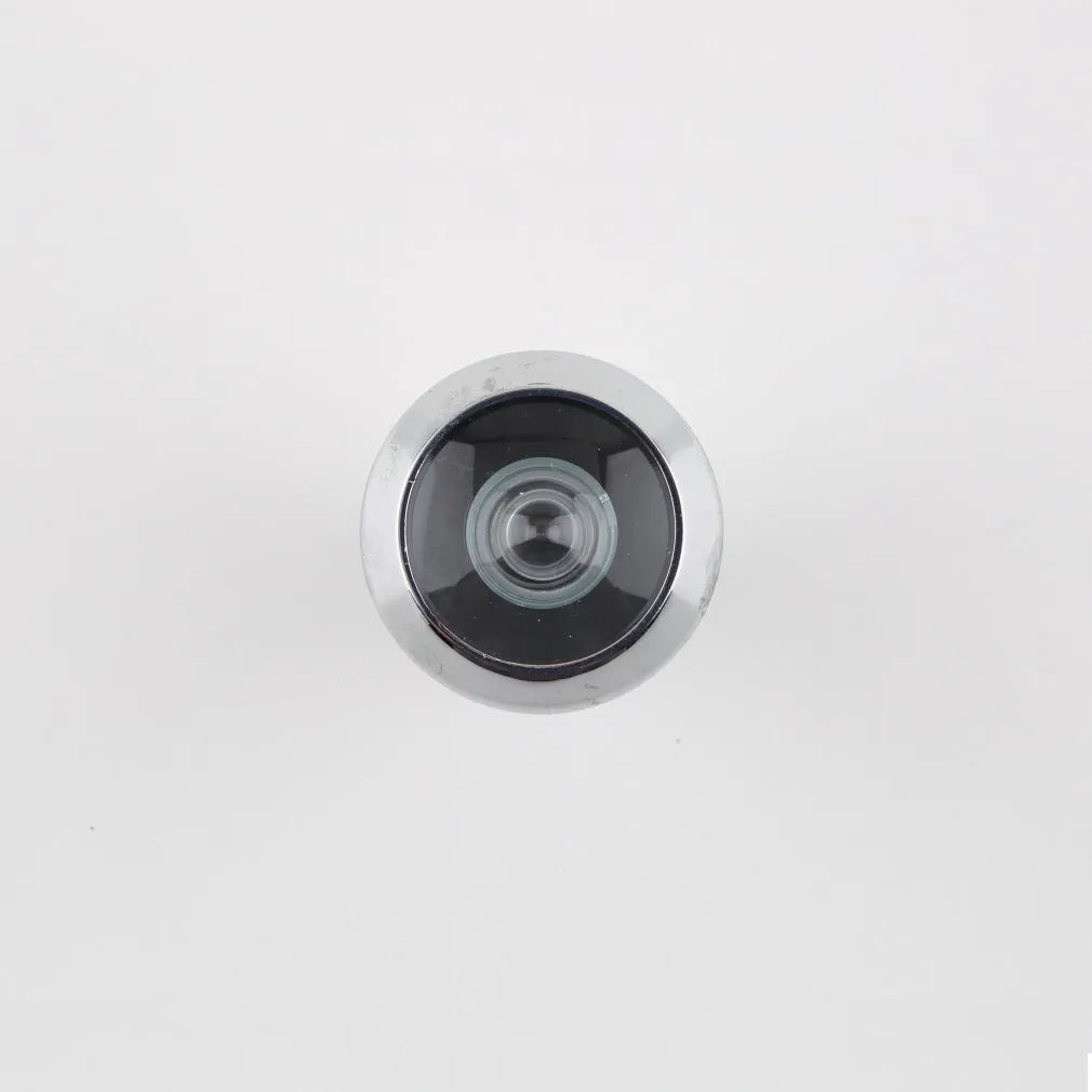 Wireless digital door peephole viewer with LCD screen and outdoor camera for DIY installation.