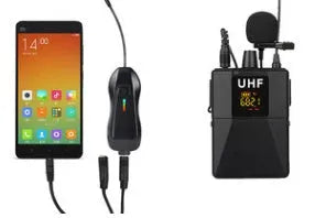Black Little Bee X3 wireless lavalier microphone with clip for clothing.