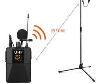 Black Little Bee X3 wireless lavalier microphone with clip for clothing.