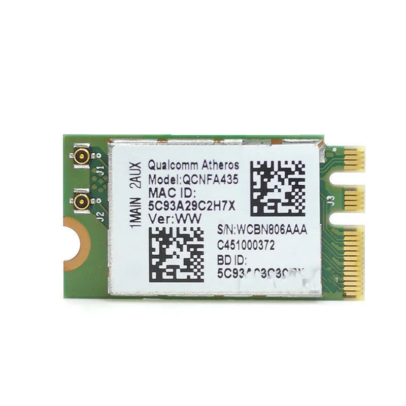 QCNFA435 NGFF M2 green wireless network card with 802.11AC and Bluetooth 4.1