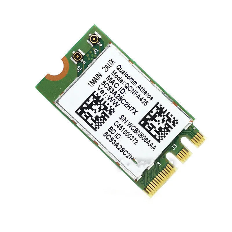 QCNFA435 NGFF M2 green wireless network card with 802.11AC and Bluetooth 4.1