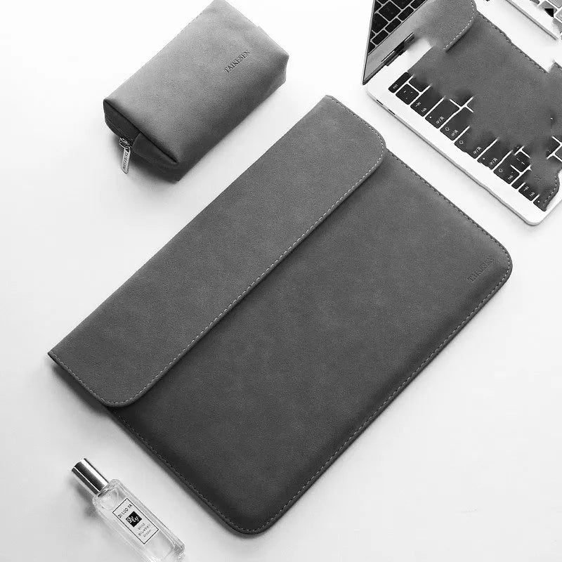 Xiaomi Redmi micro-velvet matte notebook liner bag in rose powder colour, horizontal style, suitable for 13 inch laptop