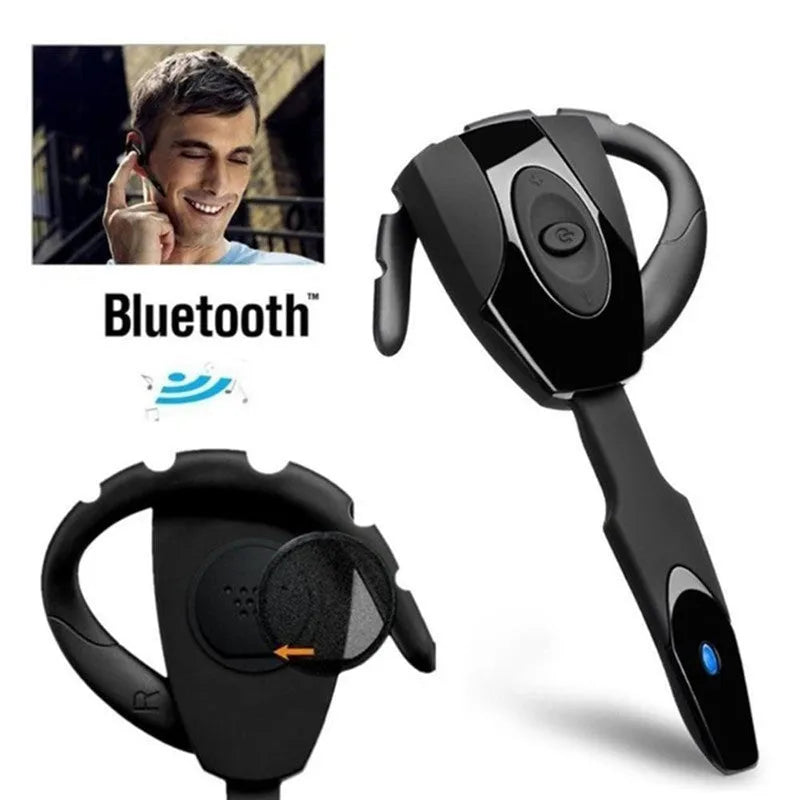 Single ear Bluetooth business headset in hanging ear design with multiple colour options