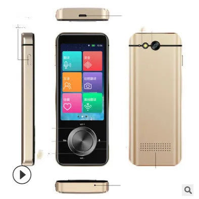 M9 portable translator device in gold or silver grey with photo translation and speech recognition features