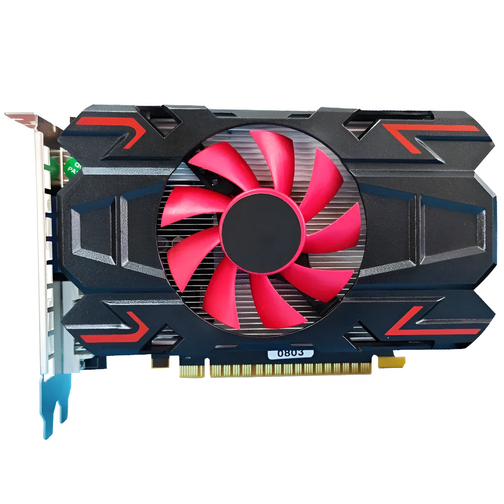 AMD HD7670 entry-level graphics card with 4GB DDR5 memory and HDMI VGA DVI ports