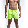 Three-point beach pants in loose straight style with elastic waist and multiple pockets, multicolor options for summer