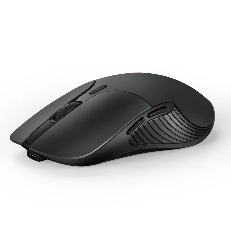 Blue smart voice mouse with 2.4G wireless receiver and voice control button for computer translation