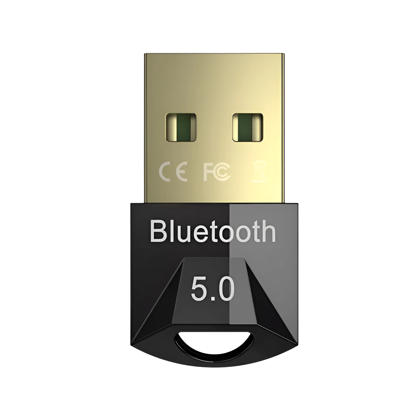 Computer wireless audio Bluetooth 5.0 USB adapter in black colour