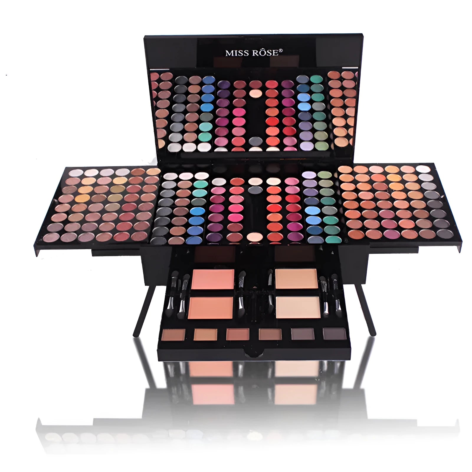 Blush make-up box with eight colours including Asian 004Y and South American 004N for concealer