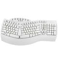 Perixx Periboard-512 ergonomic split keyboard in white with wired USB connection