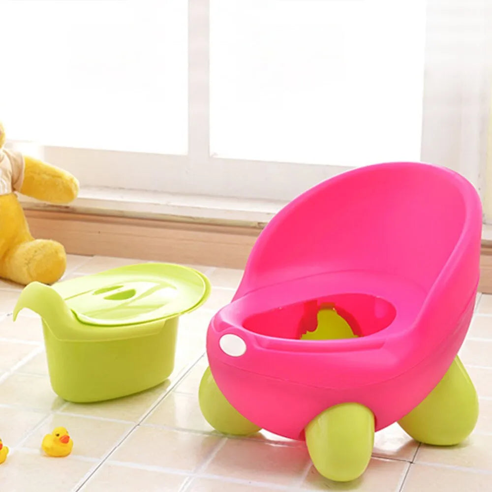Dandan children's plastic toilet stool for potty training in a choice of six colours with a removable bowl.