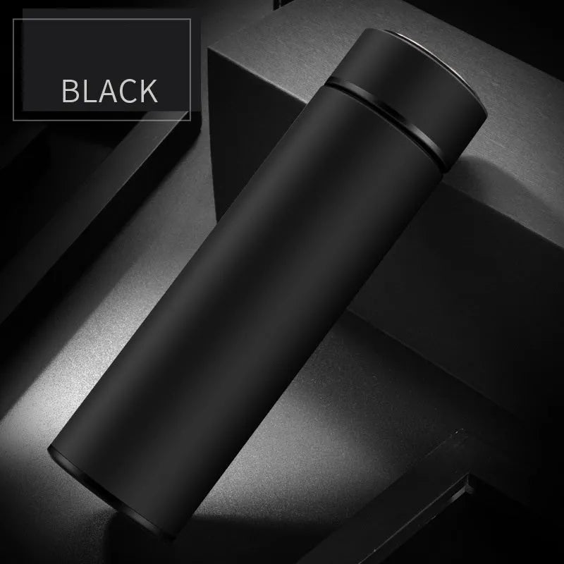450ml stainless steel water bottle with double-wall vacuum insulation and copper coating