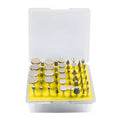 Alloy diamond grinding heads with elliptical cone shape and 3mm shank for glass jade stone work