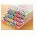 100 colour gel pen set with dual 0.5mm and 1.0mm tips for writing and watercolour effects