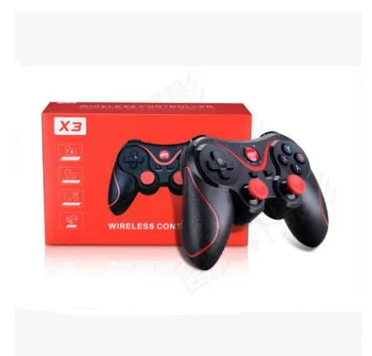 Upgraded X3 Bluetooth wireless game controller for Android mobile phones in black and white colours