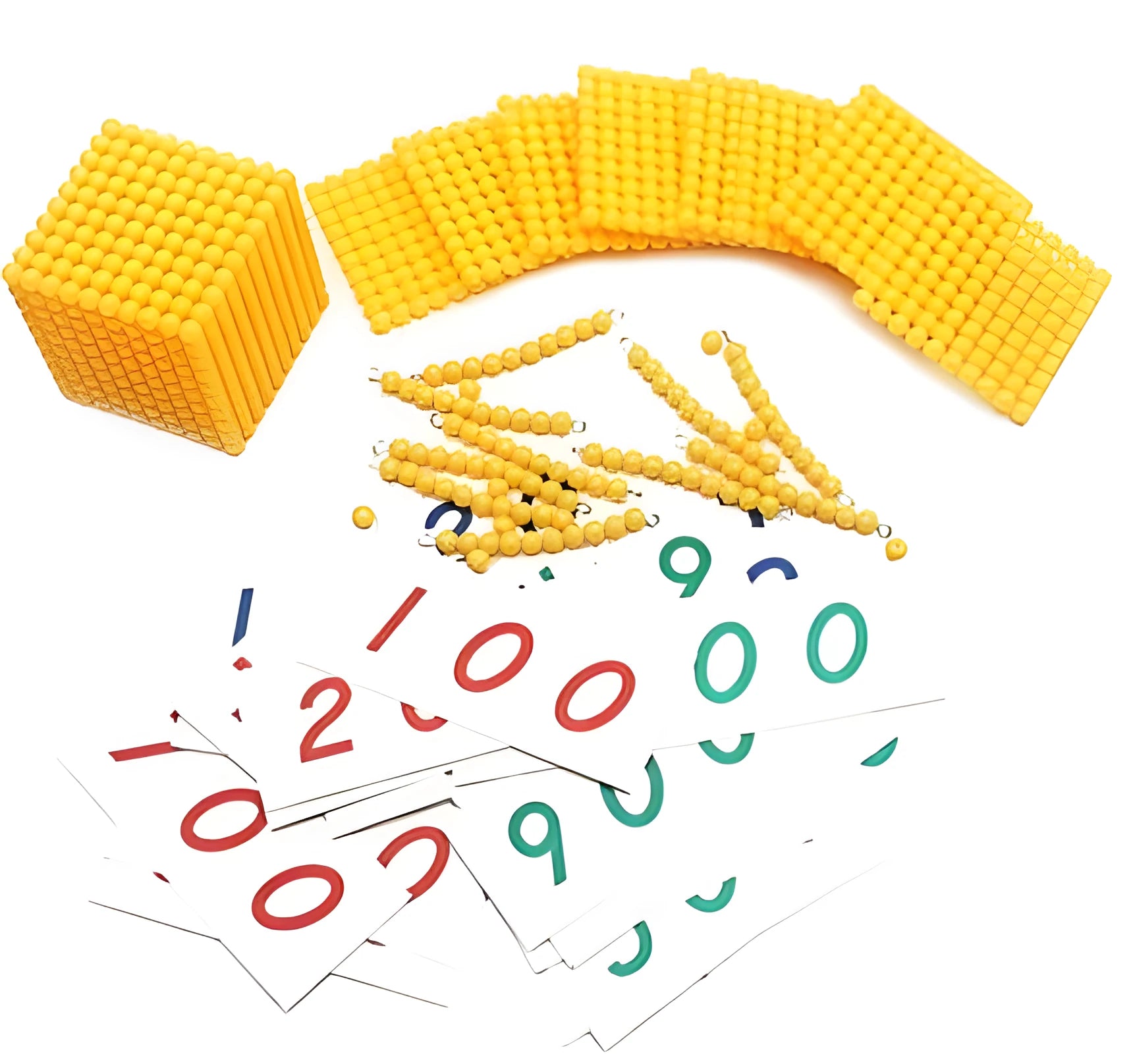 Yellow melamine mathematical training toys double nine model 5208 in cancel tray bone brand finish