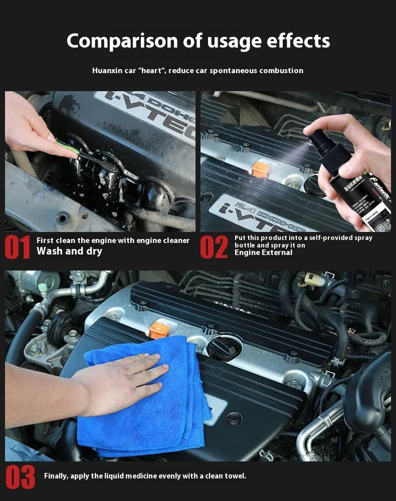 Car engine coating agent 120ml bottle for engine compartment protection against dust and moisture
