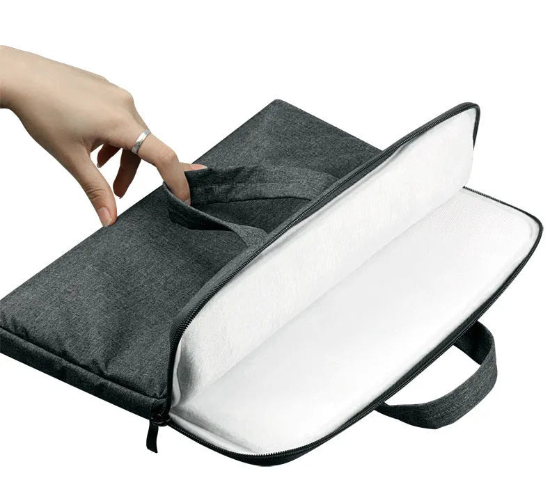 Ant cloth laptop bag for Apple MacBook in grey, with soft handle and padded interior