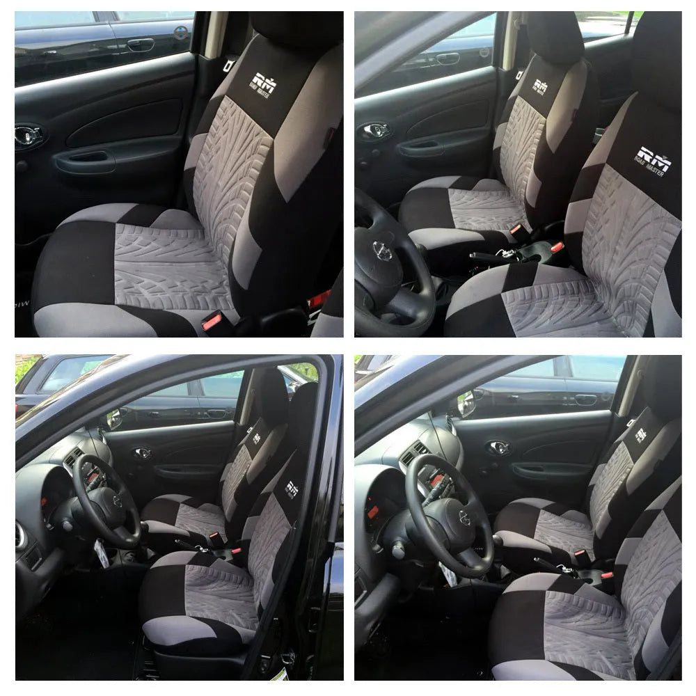 General Motors all-seasons seat cover with cotton padding in black colour for car interior protection